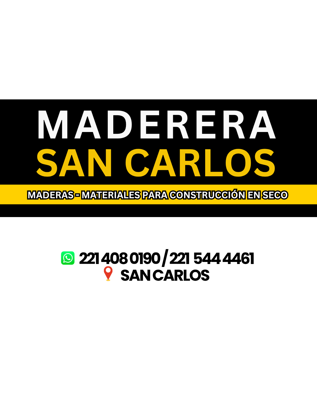 En Maderera San Carlos encontrás todo para tu obra, remodelación o proyecto